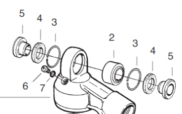 Lager Stoßdämpfer oben Öhlins-TM, # 00536-13`