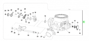Zylinder 125Fi 2T SMR CPL M2020, # 01137`