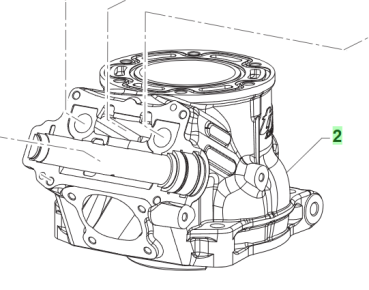 Zylinder 125cc FI SMR my 25 nudo. # 01141`