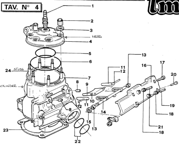 Zylinder 250 CR/E CPL VALV. # 12051`
