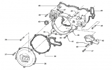 Dichtung Kupplungsgehäuse 250/300 mod  97/14, # 05271`