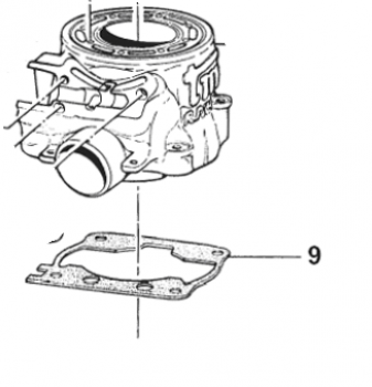 Zylinderfussdichtung 250 M.08 0.3, # 05274;