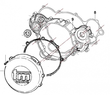 Dichtung Kupplungsgehäuse 250/300 mod 2015 , # 05282`