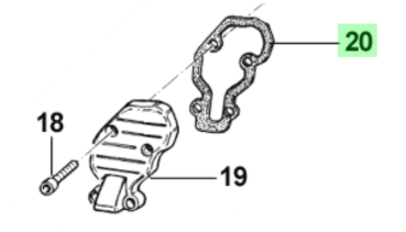 Dichtung Deckel Auslaß-Steuerung 125cc  mod 01/11. # 05524`