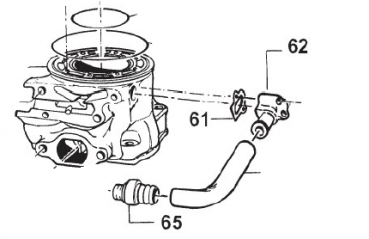 Dichtung Wasseranschluss Zylinder 125 01/06. # 05525.