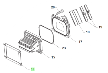Dichtung Membrangehäuse VFORCE 3 E VFORCE 4X. # 05631`
