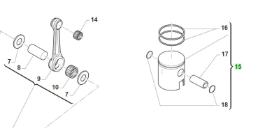 Kolbenkit SMR 125cc. # 10121.94`