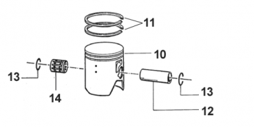 Kolbenring  54,00 X 0,80 X 2,25mm, #11068