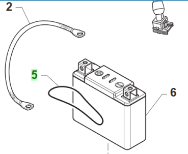 O RING Zylinderkopf und Befestigung Batt. # 12001´