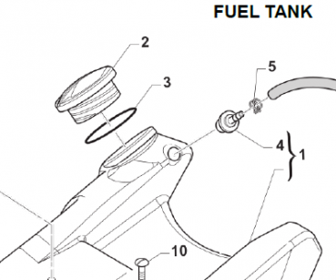 Dichtring für Tankverschluß 4Takt mod 2015, # 12039`
