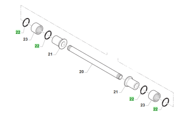 O RING Umlenkung & Schwinge. # 12102´