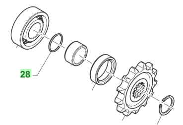 O RING Getriebeausgang / Hydrauliknehmer / Kurbelwelle. # 12252`