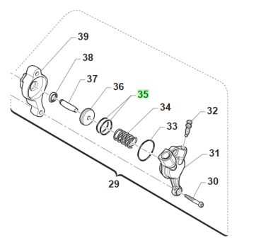 O-Ring Kupplungsnehmer (21,95x1,78) MARRONE. #50278`