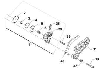 O-Ring, Kolben Kupplungsnehmer 250/300 2T ab 2019, #12268´