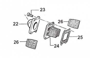 Ansaugstutzen. 80/85 M.04, # 13024.1, ersetzt durch # 13024.04.
