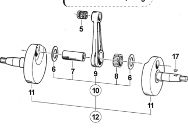 Hubzapfen KW. 22 X 50.4 F5 125K, # 18025.