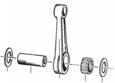 Pleuel 144cc Kit. # 18145`