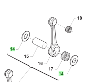 Anlaufscheibe KW 22,2 x 35,1 x1. # 18289`