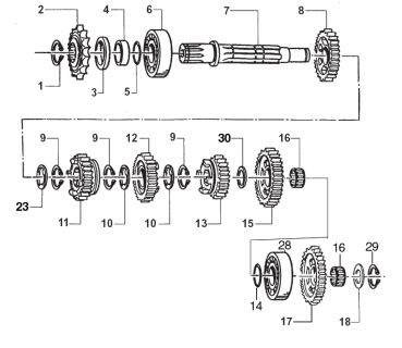 Nadellager Getriebe 20X24X10, #19012.