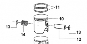 Kolbenbolzenlager 125 für Asso, # 19033.