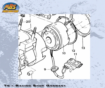 Kabeldurchführung Zündung mod 1990 bis 1996, # 21004`