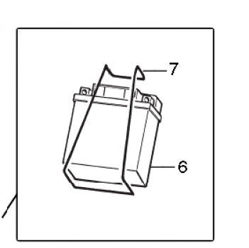 Befestigungsgummi Batterie, # 21119.