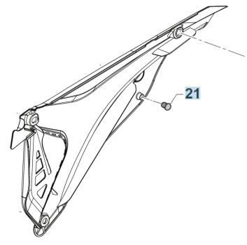 Abstandsgummi Seitenteil - Schalldämpfer M22, # 21141`