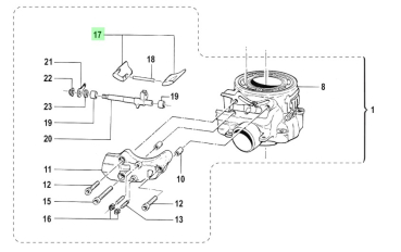 Auslaßschieber 300 2T mod. 2001 bis 2008. # 22254`