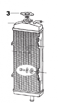Kühlerdeckel, Cap (round), radiator, # 23024.