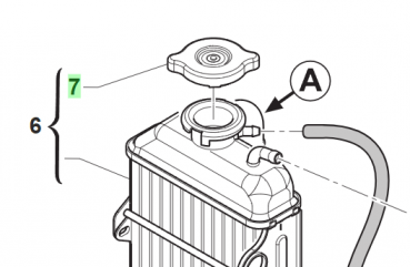 Kühlerdeckel  B&P 1.8 BAR, # 65034`