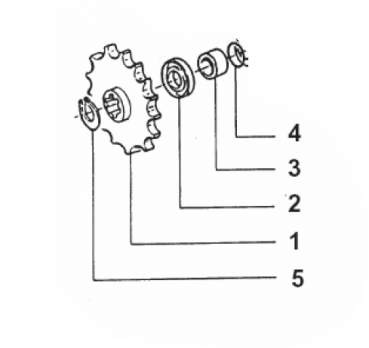 Distanzbuchse Getriebeausgangswelle. # 26002.1´