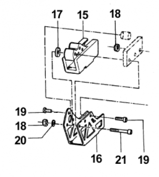 Distanzbuchse Kettenführung.  # 26027`