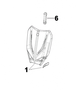 Halter für Startnummerntafel vorne SMX. # 26138
