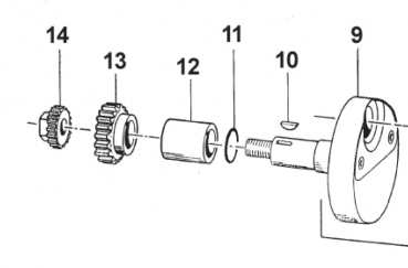 Buchse Kurbelwelle rechts 250/300, # 26250`