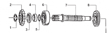Spacer, Buchse Abtriebswelle , # 26255`