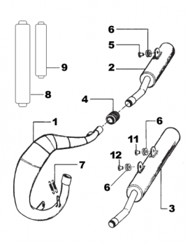 Auspuff 125cc MX M.2013 HGS,  # 27043.13