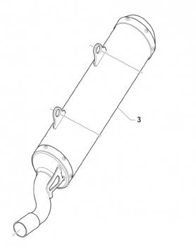 Schalldämpfer 250/300 MX/EN/SMX HGS '19, # 27152.19.