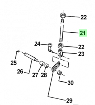 Druckstange 144 CR 07/08, # 28045`