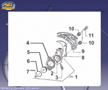 Kupplungsnehmer, nur Gehäuse, bitte # 30206 bestellen