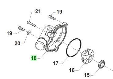 Wasserpumpengehäuse 250/300"T MY 2019/2020. # 30275.20`