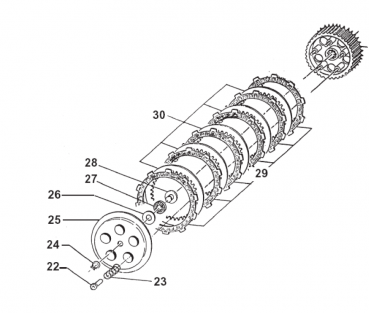 Druckplatte Kupplung 125/144. # 35015`
