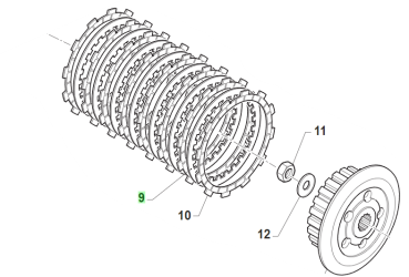 Stahlscheibe Kupplung 1mm 99/14. # 35019`