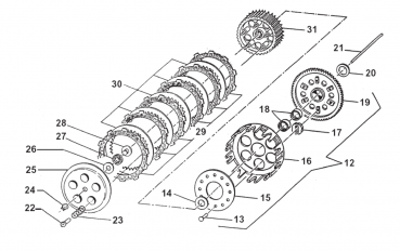Druckstange Kupplung 125cc. # 35043`