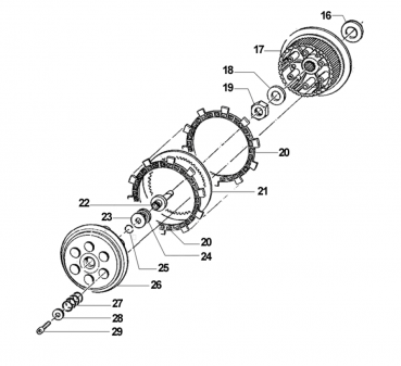 Stahlscheibe Kupplung, 1,8 mm. # 35250`