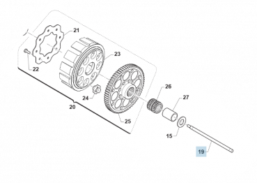 Druckstange Kupplung  250/300 IE M19, # 35503`