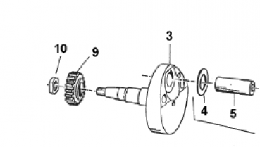 Primärritzel Z15 80-100cc, # 40055,