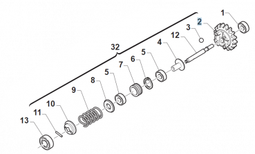 Buchse für Auslass-Steuerung , # 40056`