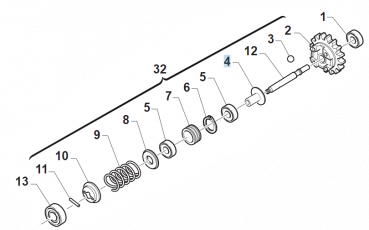Buchse für Auslass-Steuerung , # 40065`