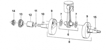 Mutter/Zahnrad Wasserpumpe, # 40247,