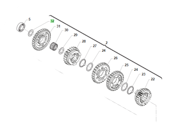 Anlaufscheibe Getriebe 28x15x0,5. # 48010`